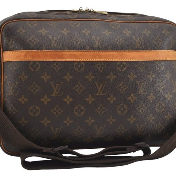 Authentic Louis Vuitton Monogram Reporter GM Shoulder Cross Bag LV - Picture 1 of 10